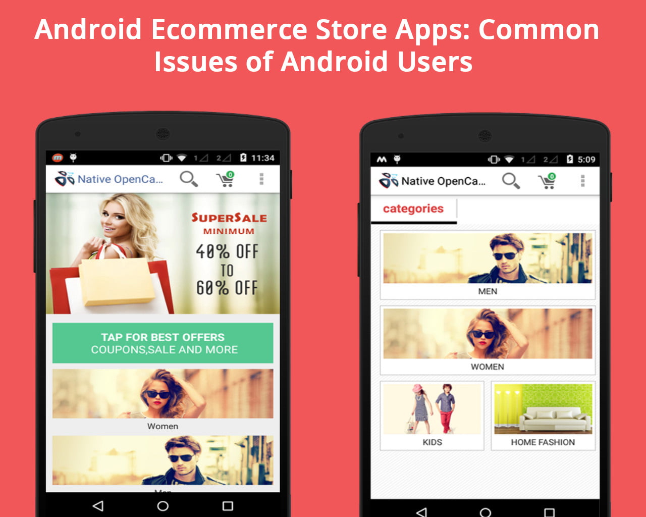 Android, Android Ecommerce App, Android Application, Ecommerce App Issues, Android Ecommerce App Issue